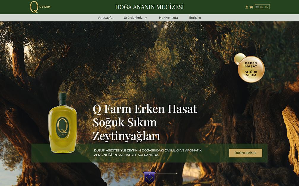 Q Farm Erken Hasat Soğuk Sıkım Zeytinyağları